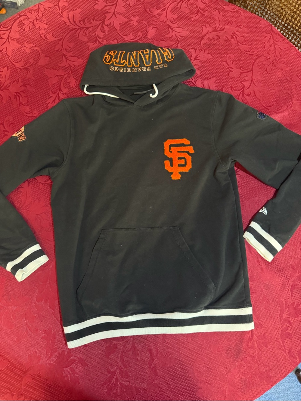 New Era Black Hoodie Jacket with SF Giants Logo
